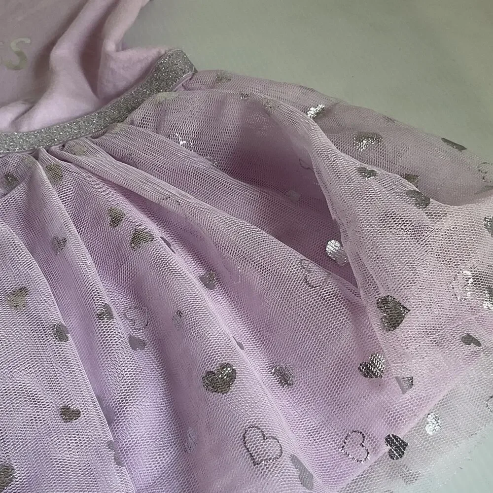 The Children’s Place Toddler Girls Princess Tulle Dress Pink 12- 18M
